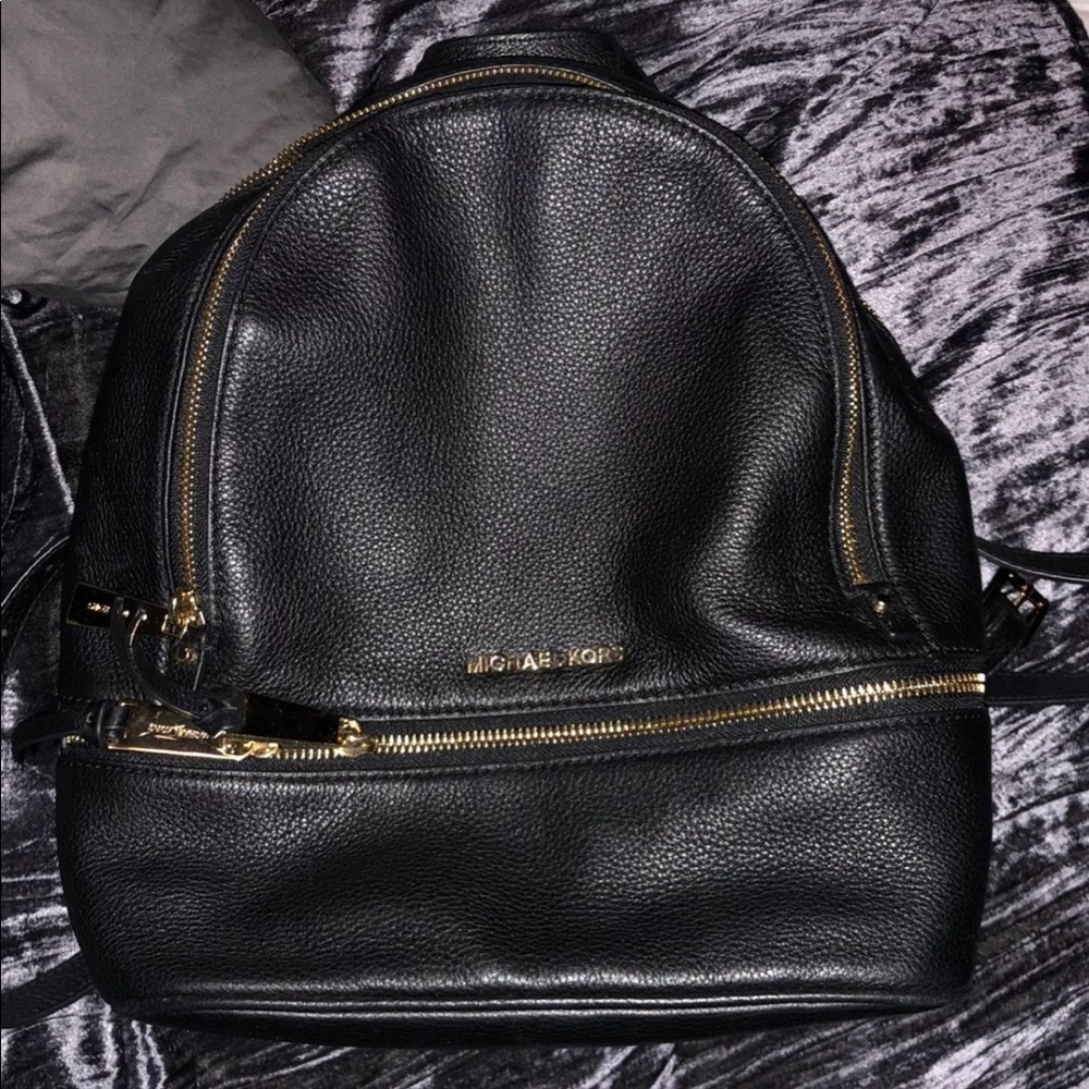 Black Michael Kors Backpack